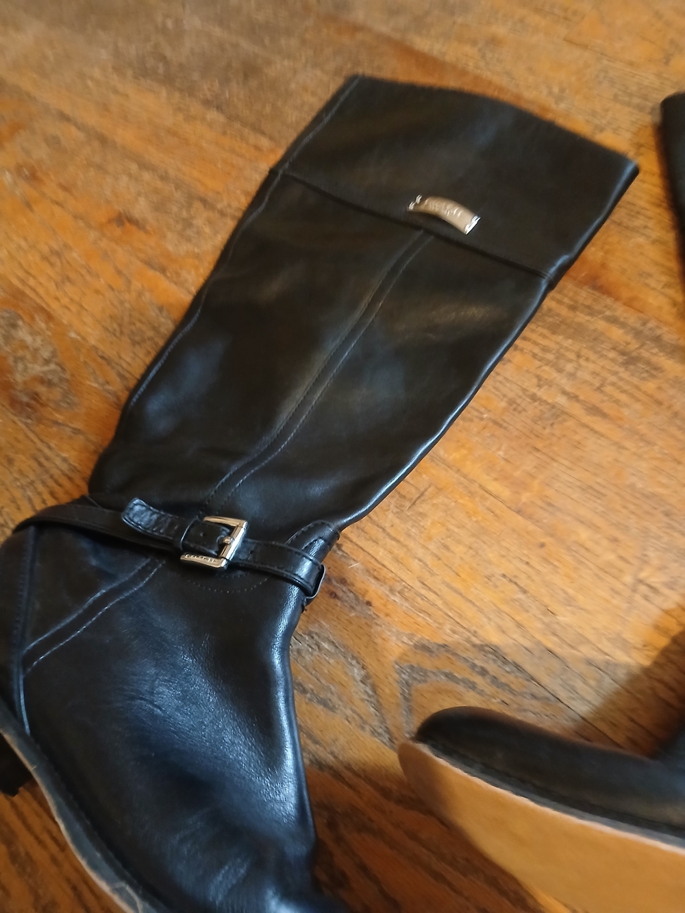 Coach Black Leather Knee-High  Boots
